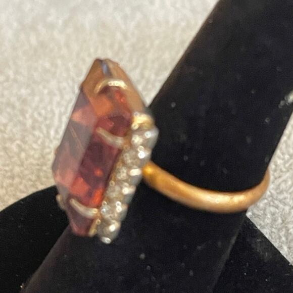 Ring costume jewelry large amethyst - Picture 4 of 9